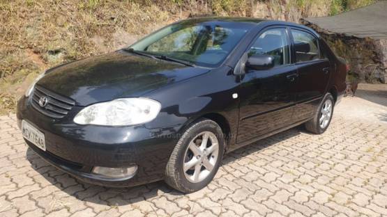 TOYOTA - COROLLA - 2003/2004 - Preta - R$ 35.990,00