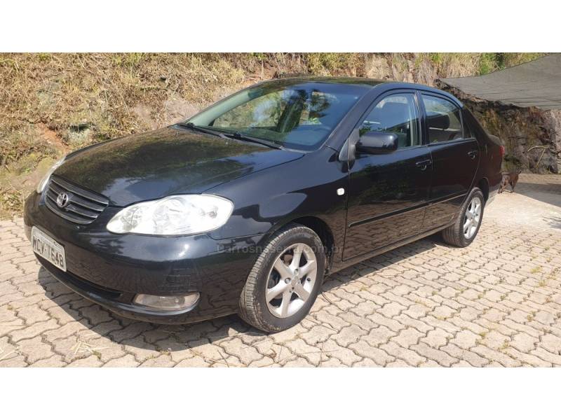 TOYOTA - COROLLA - 2003/2004 - Preta - R$ 35.990,00